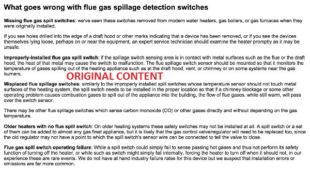 Original content taken without permission by Upperplumbers in the UK